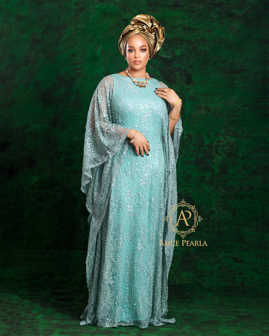 Teal Green Kaftan - Maria