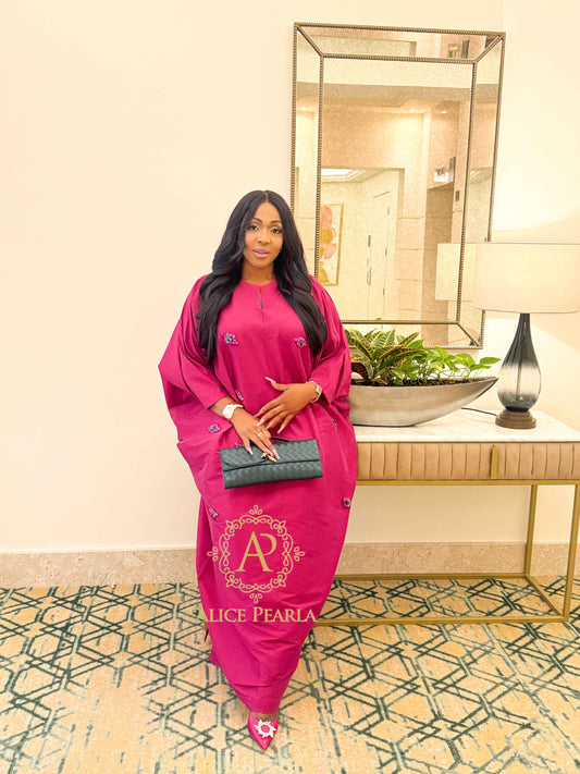 Berry Pink with Jewel Embellishments - Zaha