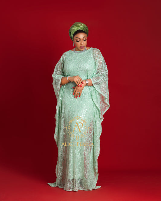 Mint Green Kaftan - Maria