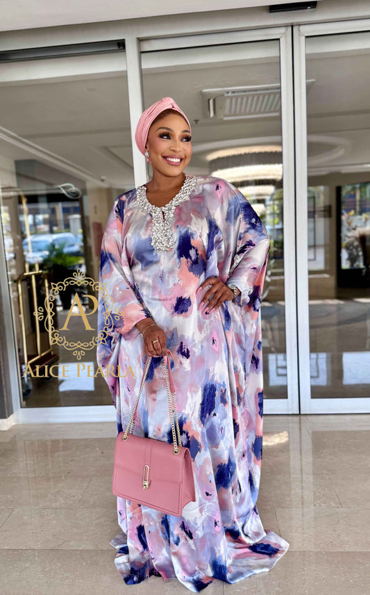 Pastel Watercolor Kaftan  - Almas