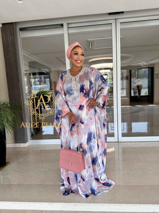 Pastel Watercolor  Kaftan  - Almas