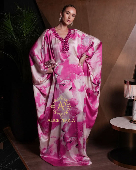 Magenta Mist Kaftan - Almas